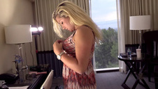 scarlet ciągnie na siłowni