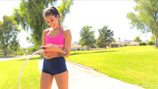 słodka blondynka ślini się na grubym kutasie