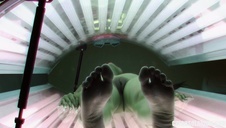 trójkącik z czekoladką na dworze