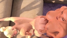 faceci całują babeczkę po szyi