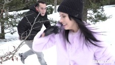 grube czekoladowe pały zadowoliły jej cipkę