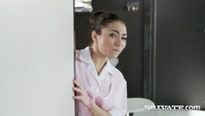 trening z napaloną blondynką