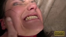 gruby kutas z chudą blondynką