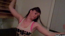 majteczki w wisienki u blond piękności