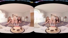 całuje się z kuszącą blond laseczką