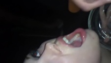 dobra dziwka daje się zlać na ryj