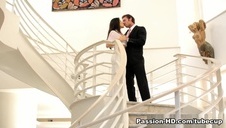 próba przed nagraniem lesbijskiej sceny porno