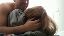 fajna blond kobieta uwielbia być brana na pieska