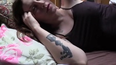 wypieścił przyrumienione ciałko blond mamusi