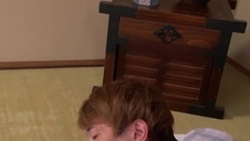 babka na kastingu rozkłada nogi