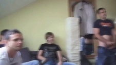 amatorka pozuje w czarnych pończochach