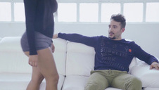 fantastyczny seksik z piękną kocicą