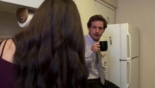 seksowna blodynka z kutasem w ustach