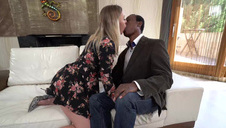 podwójna penetracja w napaloną blondynę