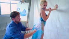 fajna amatorka lubi spusty na twarz