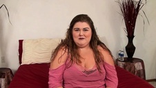 mega krągła babka w taksówce