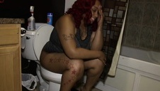 amatorka zaprezentowała swe wielkie poślady i cyce