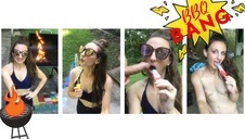 czarna dzida wypełnia odbyt ostrej suczki