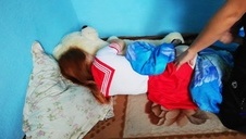 amatorka dławi się sterczącym członkiem