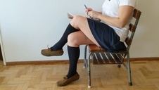 starsza blondi ciągnie pałę