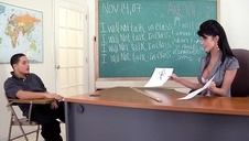 seksowna brunetka ssie peniska za pieniądze