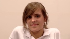 super studentka zaprezentowała swe pośladki