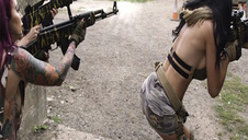 głęboka masakra silikonowej dupodajki