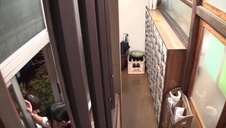 seks ze zgrabną brunetką na kanapie