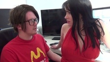 uwiódł mocno napaloną blondyne