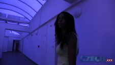 podnosi laskę i rżnie ją w hotelu