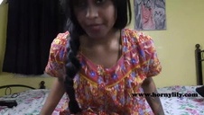 dziwka w niebieskim futerku