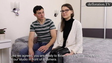 słodka ciasna piczka w długich skarpetach