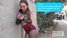 blond laska cudownie szarpie sterczącego kutaska