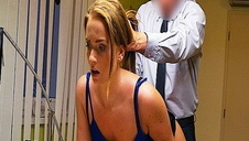 sunia w pończochach pakowana we wszystkie dziurki