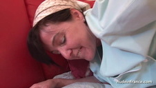 ruda dostaje ładunek na twarz