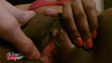 puszysta suczka w ostrej akcji