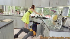 gruba pała w blond cipie