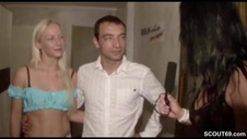 naturalna chuda laska wydymana w obie dziurki