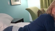 elegancka babeczka jest pieprzona w dwie dziury